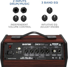 Charger l'image dans la galerie, AVATAR DM30 DRUM AMP MONITOR WITH BLUETOOTH 30 WATTS RMS - PRE OWNED