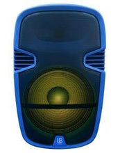 Charger l'image dans la galerie, 15 inch high performance portable Bluetooth DJ speaker with stand in blue and red colors