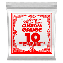 Load image into Gallery viewer, ERNIE BALL .010 PLAIN STEEL 1010 ELECTRIC OR ACOUSTIC GUITAR STRINGS-(6751262015682)