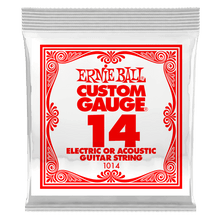 Charger l'image dans la galerie, ERNIE BALL .014 PLAIN STEEL ELECTRIC OR ACOUSTIC GUITAR STRINGS-(6752751943874)