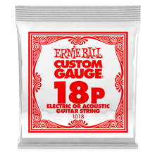 Load image into Gallery viewer, ERNIE BALL .018P PLAIN STEEL ELECTRIC OR ACOUSTIC GUITAR STRINGS-(6752758792386)