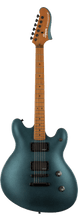 Charger l'image dans la galerie, Squier Contemporary Active Starcaster® semi-hollow guitar with roasted maple fingerboard and gunmetal metallic finish

