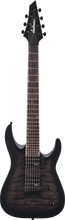 Charger l'image dans la galerie, Jackson  JS Series Dinky® Arch Top JS22Q-7 DKA HT, Amaranth Fingerboard, Transparent Black Burst - See Description
