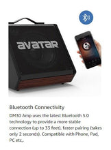 Charger l'image dans la galerie, AVATAR DM30  DRUM AMP MONITOR WITH BLUETOOTH 30 WATTS RMS - PRE OWNED
