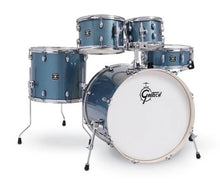Charger l'image dans la galerie, Gretsch Drums Energy 5-Piece Drum Set with Hardware Package &amp; Cymbals - Blue Sparkle

