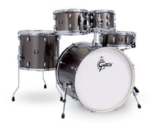 Charger l'image dans la galerie, Gretsch Drums Energy 5-Piece Drum Set with Hardware Package &amp; Cymbals - Grey Steel
