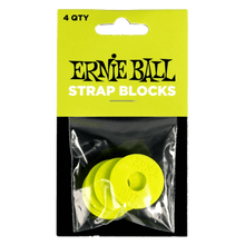 Charger l'image dans la galerie, Ernie Ball Strap Blocks - Lot de 4 - Noir/Rouge
