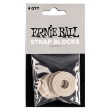 Charger l'image dans la galerie, Ernie Ball Strap Blocks - Lot de 4 - Noir/Rouge
