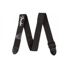 Charger l'image dans la galerie, Fender Poly Logo Guitar Strap black durable 2-inch adjustable guitar strap

