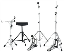 Charger l'image dans la galerie, Gretsch Drums Energy 5-Piece Drum Set with Hardware Package &amp; Cymbals - Blue Sparkle

