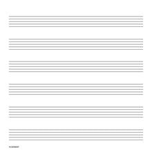 Charger l'image dans la galerie, HAL LEONARD STUDENT PIANO LIBRARY MUSIC MANUSCRIPT PAPER – WIDE STAFF
