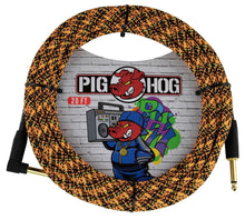 Charger l'image dans la galerie, Pig Hog 20FT Right Angle Instrument Cable – Shielded Durable Guitar/Instrument Lead
