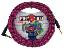 Charger l'image dans la galerie, Pig Hog 20FT Right Angle Instrument Cable – Shielded Durable Guitar/Instrument Lead
