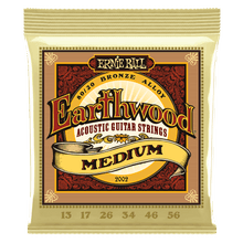 Charger l'image dans la galerie, ERNIE BALL 2002 EARTHWOOD MEDIUM 80/20 BRONZE ACOUSTIC GUITAR STRINGS - 13-56 GAUGE-(6633968369858)
