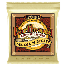 Charger l'image dans la galerie, ERNIE BALL 2003 EARTHWOOD MEDIUM LIGHT 80/20 BRONZE ACOUSTIC GUITAR STRINGS - 12-54 GAUGE-(6633964896450)
