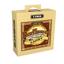 Charger l'image dans la galerie, ERNIE BALL EARTHWOOD 3003 MEDIUM LIGHT 80/20 BRONZE ACOUSTIC GUITAR STRINGS 3 PACK - 12-54 GAUGE-(6842195869890)
