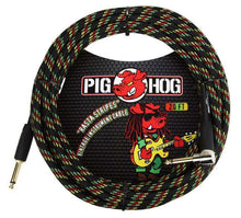 Charger l'image dans la galerie, Pig Hog 20FT Right Angle Instrument Cable – Shielded Durable Guitar/Instrument Lead
